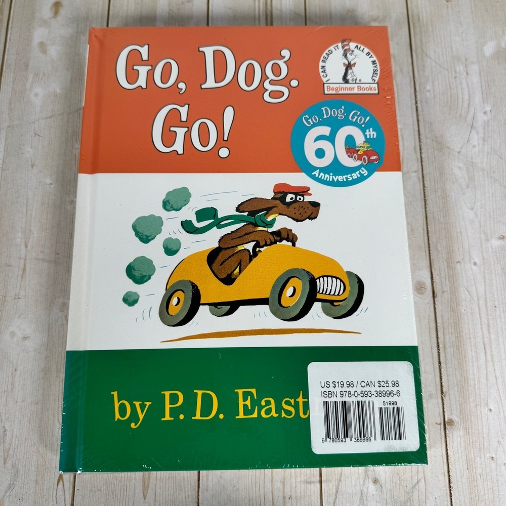 Dr. Suess Go, Dog. Go! & Fox in Socks Dr. Seuss P.D. Eastman‎ Sealed Hardcover
